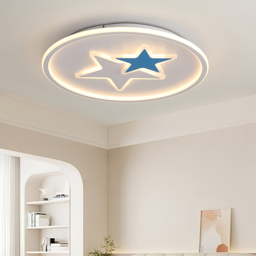 Brilagi - LED plafondlamp voor kinderkamer STARS LED/35W/230V Ø 53 cm