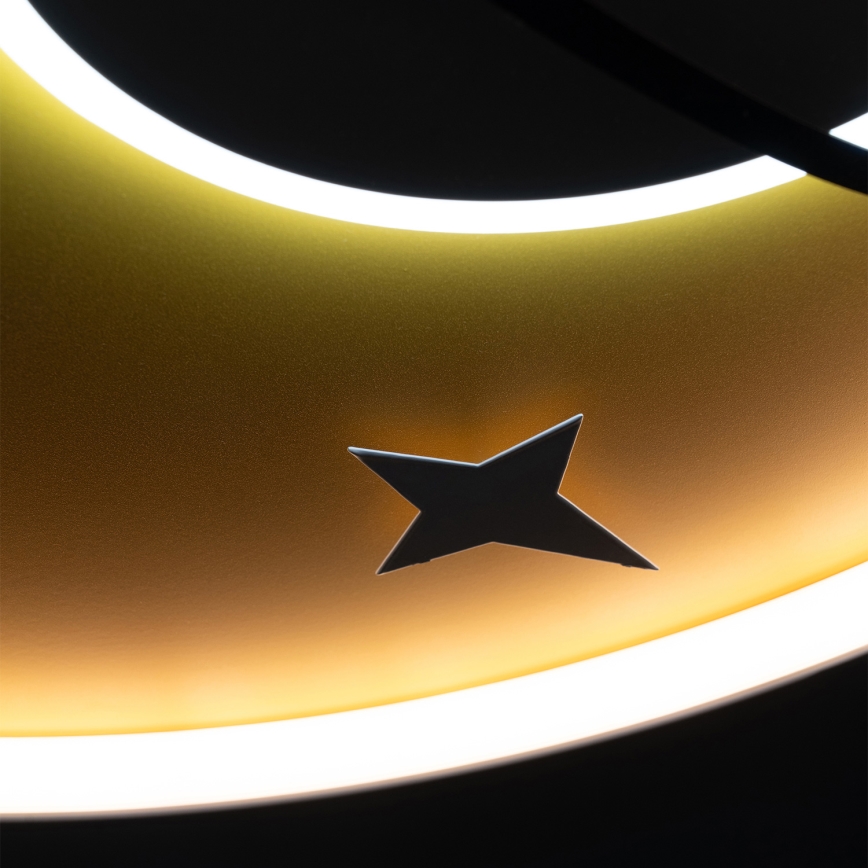 Brilagi -LED Plafondlamp voor kinderkamer STARSHIP LED/64W/230V 3000/4500K geel