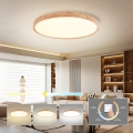 Brilagi - LED plafondlamp WOODROUND LED/70W/230V 3000/4000/6000K Ø 80 cm hout CRI 90