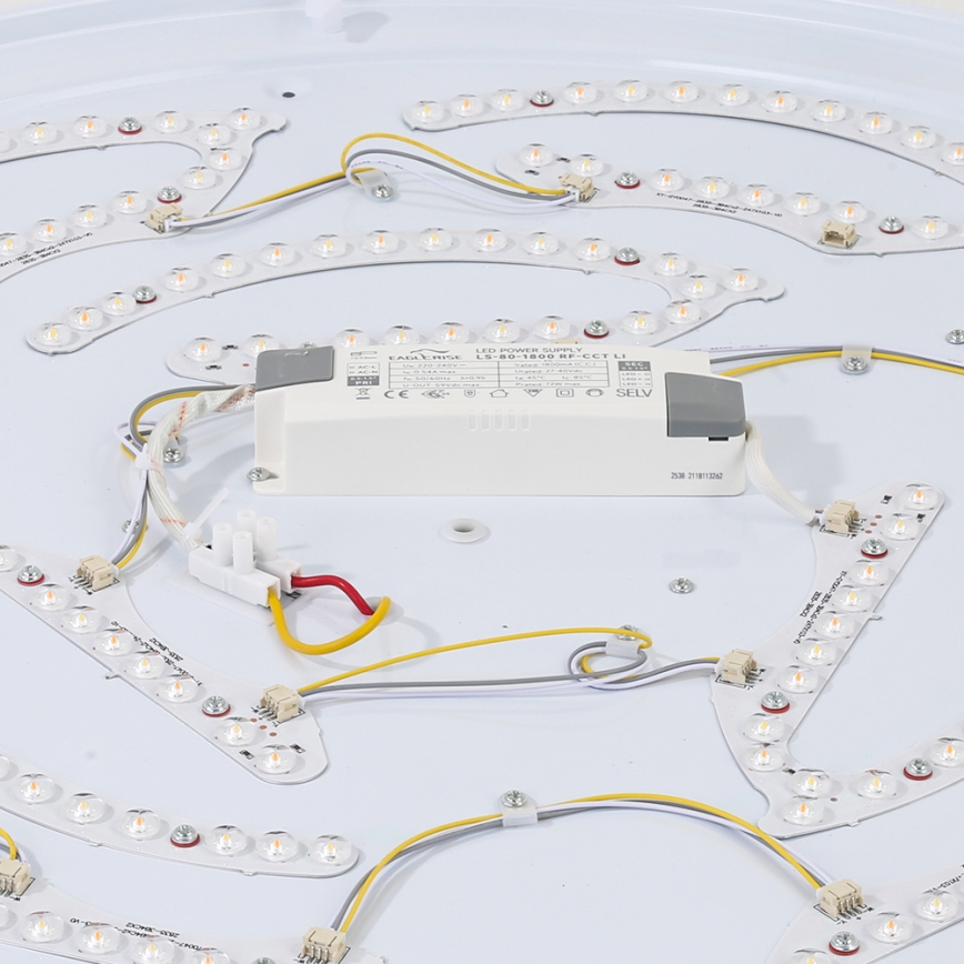 Brilagi - LED-plafondlamp WOODROUND/70W/230V 3000/4000/6000K Ø80 cm hout CRI 90