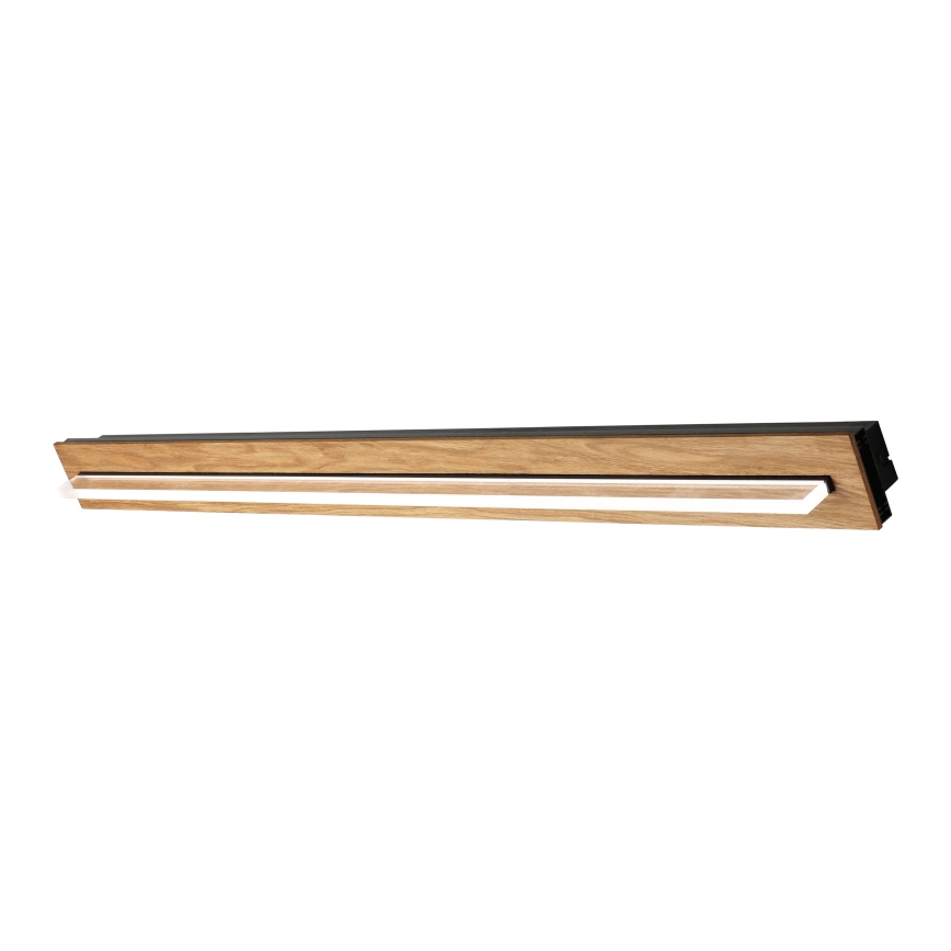Brilagi - LED plafondlamp WOODY FLAT LED/25W/230V eiken/zwart