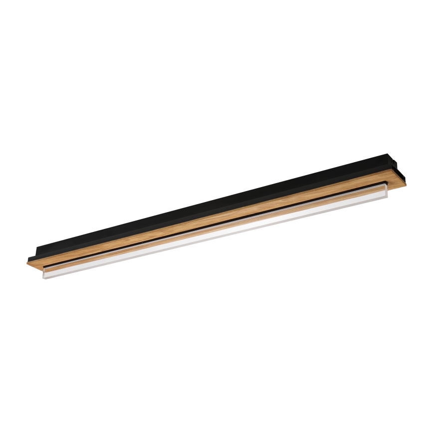 Brilagi - LED plafondlamp WOODY FLAT LED/25W/230V eiken/zwart