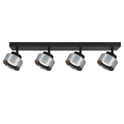 Brilagi - LED Plafondspot AURA LUX 4xGX53/30W/230V zwart/rookglas