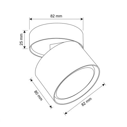 BRILAGI - LED plafondspot SMOOTH TILTY 1xGX53/15W/230V wit