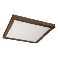 Brilagi - LED Plafondverlichting voor de badkamer WOODY FRAME LED/50W/230V 60x60 cm IP44 notenhout