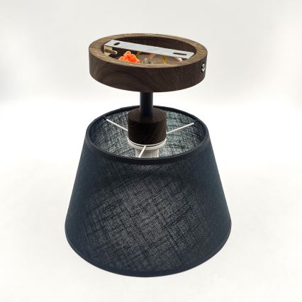 Brilagi - LED  Plafonnier ANTHONY 1xE14/60W/230V chêne noyer/noir