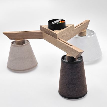Brilagi - LED  Plafonnier ANTHONY 3xE14/40W/230V chêne