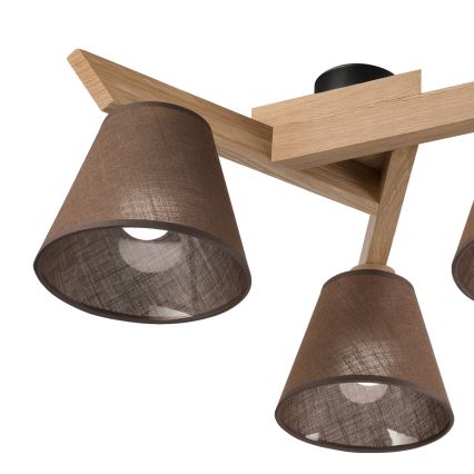Brilagi - LED  Plafonnier ANTHONY 3xE14/40W/230V chêne/marron