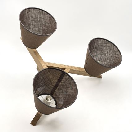 Brilagi - LED  Plafonnier ANTHONY 3xE14/40W/230V chêne/marron