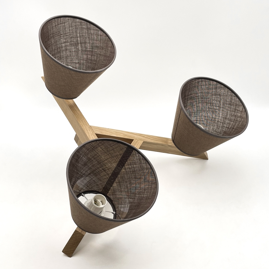 Brilagi - LED  Plafonnier ANTHONY 3xE14/40W/230V chêne/marron