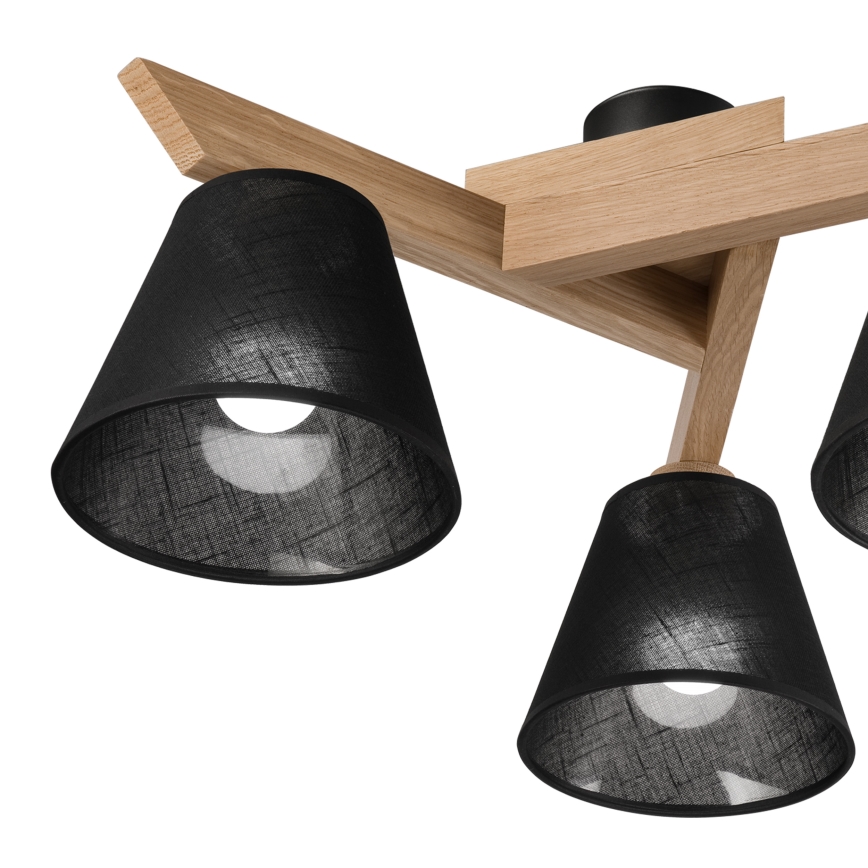 Brilagi - LED  Plafonnier ANTHONY 3xE14/40W/230V chêne/noir