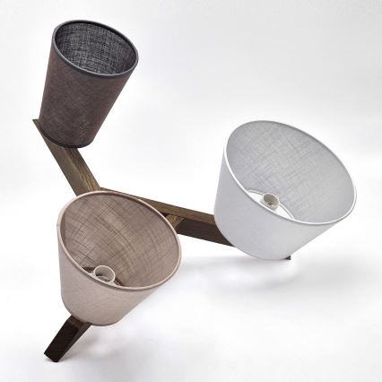 Brilagi - LED  Plafonnier ANTHONY 3xE14/40W/230V chêne noyer