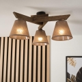 Brilagi - LED  Plafonnier ANTHONY 3xE14/40W/230V chêne noyer/marron