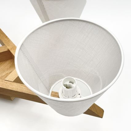 Brilagi - LED  Plafonnier ANTHONY 5xE14/40W/230V chêne/blanc