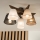 Brilagi - LED  Plafonnier ANTHONY 5xE14/40W/230V chêne noyer