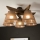 Brilagi - LED  Plafonnier ANTHONY 5xE14/40W/230V chêne noyer/marron