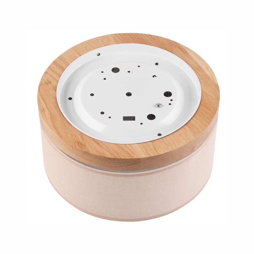 Brilagi - LED Plafonnier BELLADONNA 1xE27/15W/230V d.30 cm beige/chêne