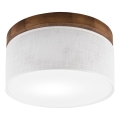 Brilagi - LED Plafonnier BELLADONNA 1xE27/15W/230V d. 30 cm blanc/chêne cerise