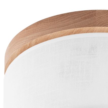 Brilagi - LED Plafonnier BELLADONNA 1xE27/15W/230V d. 30 cm blanc/chêne