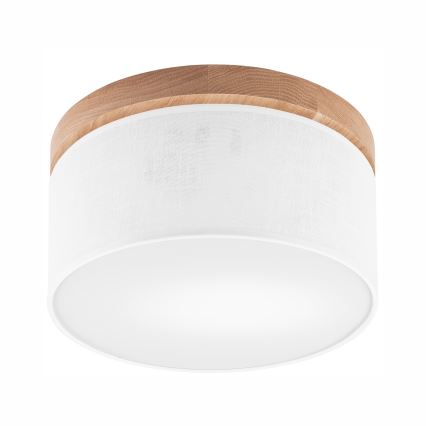 Brilagi - LED Plafonnier BELLADONNA 1xE27/15W/230V d. 30 cm blanc/chêne