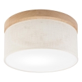 Brilagi - LED Plafonnier BELLADONNA 1xE27/15W/230V d. 30 cm crème/chêne