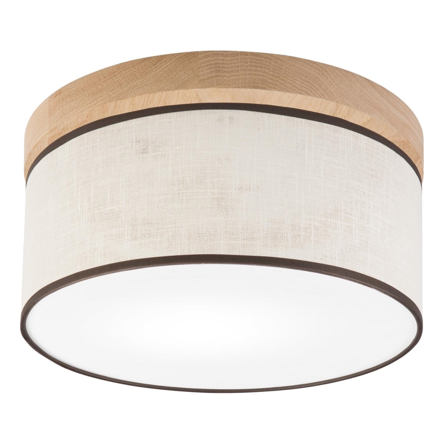 Brilagi - LED Plafonnier BELLADONNA 1xE27/15W/230V d. 30 cm crème/chêne