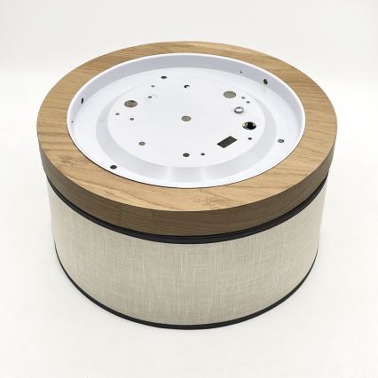 Brilagi - LED Plafonnier BELLADONNA 1xE27/15W/230V d. 30 cm crème/chêne