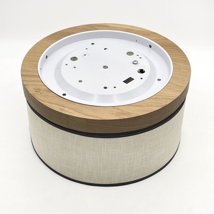 Brilagi - LED Plafonnier BELLADONNA 1xE27/15W/230V d. 30 cm crème/chêne