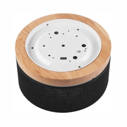 Brilagi - LED Plafonnier BELLADONNA 1xE27/15W/230V d.30 cm noir/chêne