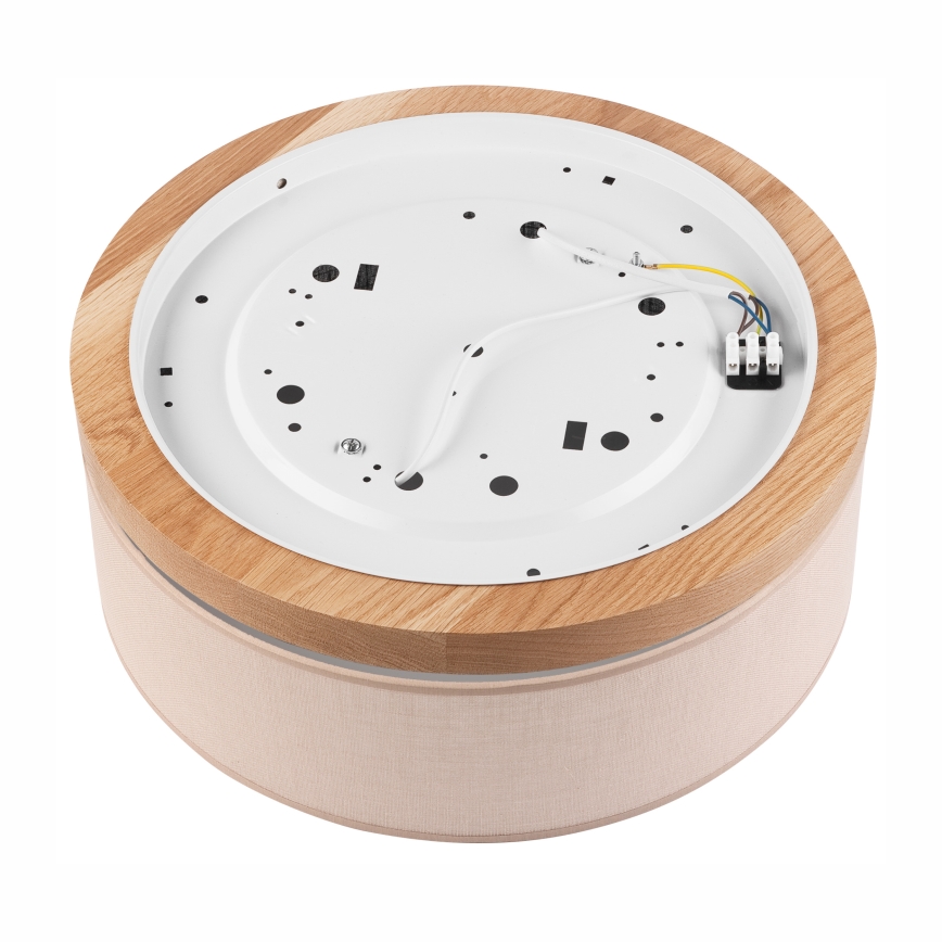 Brilagi - LED Plafonnier BELLADONNA 2xE27/15W/230V d.40 cm beige/chêne
