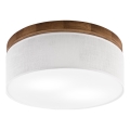 Brilagi - LED Plafonnier BELLADONNA 2xE27/15W/230V d. 40 cm blanc/chêne cerise