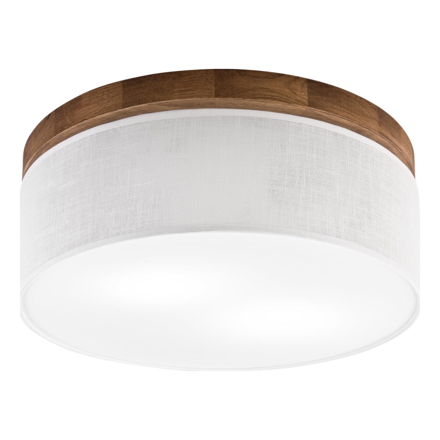 Brilagi - LED Plafonnier BELLADONNA 2xE27/15W/230V d. 40 cm blanc/chêne cerise