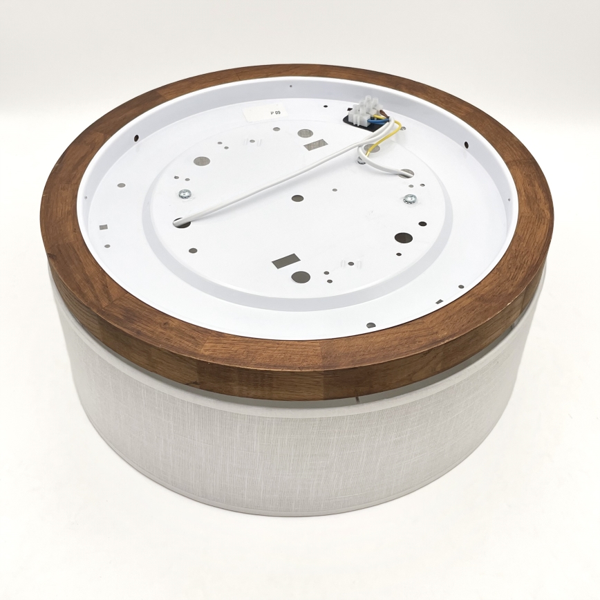 Brilagi - LED Plafonnier BELLADONNA 2xE27/15W/230V d. 40 cm blanc/chêne cerise