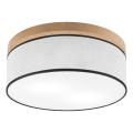 Brilagi - LED Plafonnier BELLADONNA 2xE27/15W/230V d. 40 cm blanc/chêne