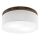 Brilagi - LED Plafonnier BELLADONNA 2xE27/15W/230V d. 40 cm blanc/chêne noyer