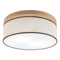 Brilagi - LED Plafonnier BELLADONNA 2xE27/15W/230V d. 40 cm crème/chêne