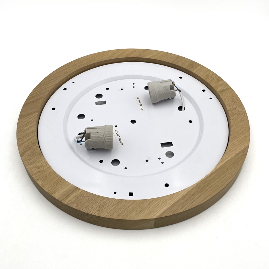 Brilagi - LED Plafonnier BELLADONNA 2xE27/15W/230V d. 40 cm crème/chêne