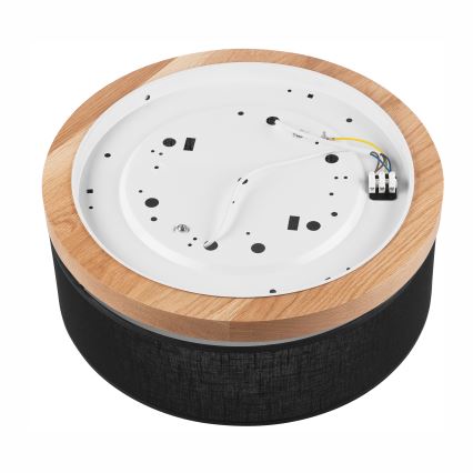 Brilagi - LED Plafonnier BELLADONNA 2xE27/15W/230V d. 40 cm noir/chêne
