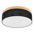 Brilagi - LED Plafonnier BELLADONNA 3xE27/15W/230V d.50 cm noir/pin