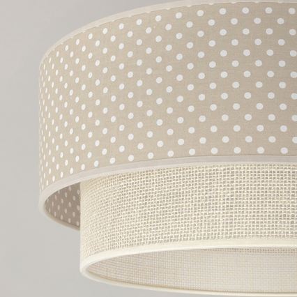 Brilagi - Plafonnier LED BOHO BOBO 1xE27/60W/230V Ø 40 cm, à pois beige/crème