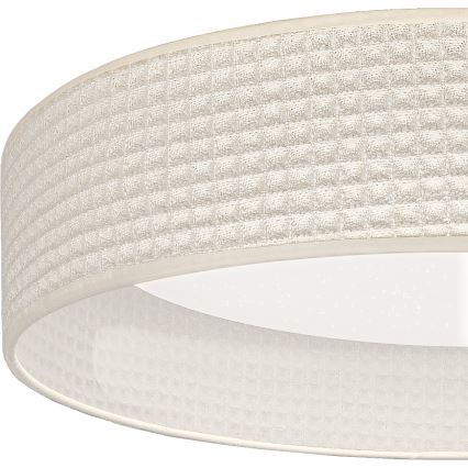 Brilagi - Plafonnier LED dimmable VELVET SMARTIX STARS LED/36W/230V 3000-6000K Ø 55 cm crème Wi-Fi Tuya Beacon + télécommande