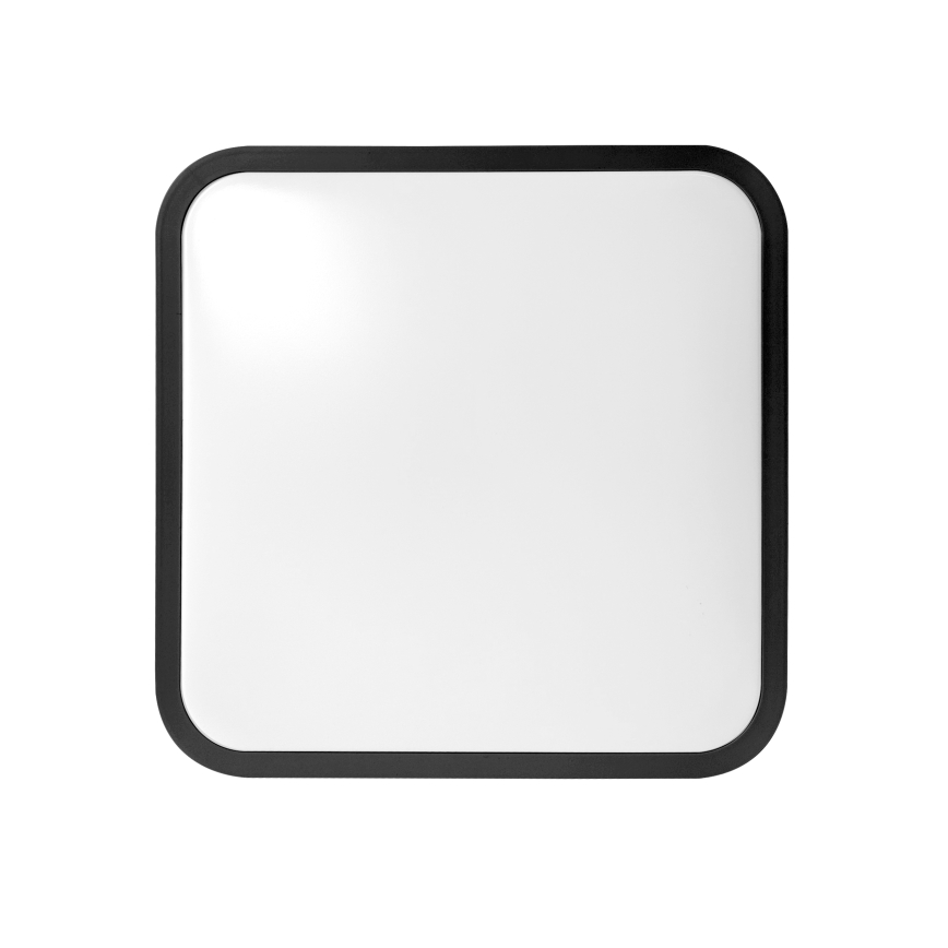 Brilagi - Plafonnier LED pour salle de bains avec capteur ZENNA LED/18W/230V 28,5x28,5 cm IP44 noir + télécommande