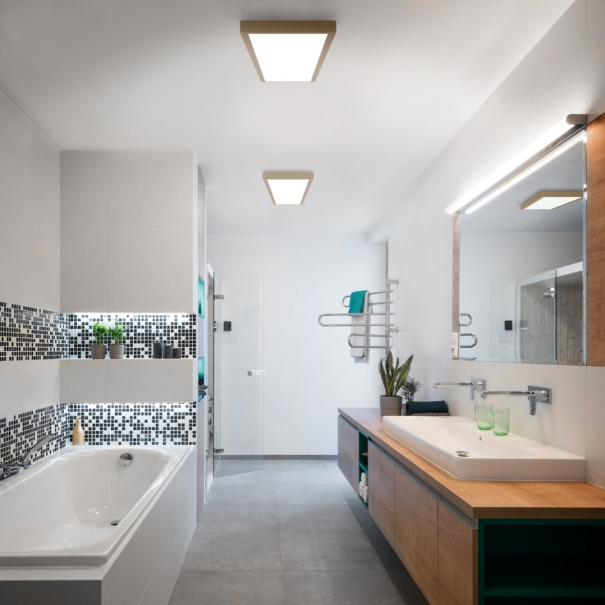 Brilagi - Plafonnier LED pour salle de bains FRAME LED/50W/230V 120x30 cm IP44 beige