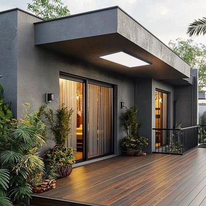 Brilagi - Plafonnier LED pour salle de bains FRAME LED/96W/230V 120x60 cm 3000/4000/6000K IP44 noir