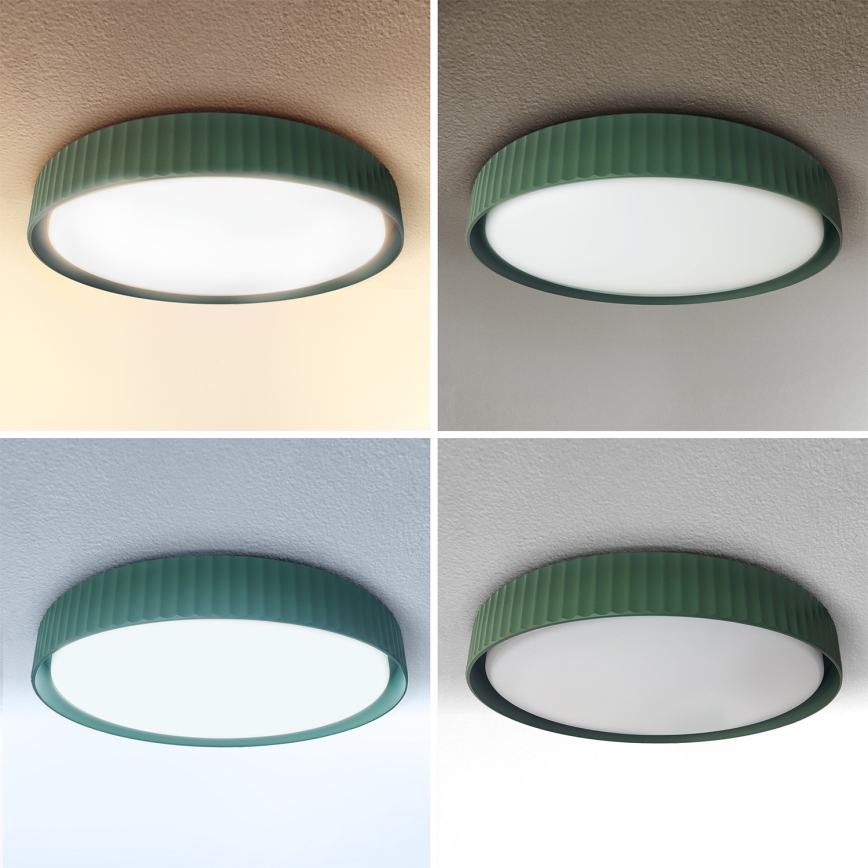 Brilagi - Plafonnier LED dimmable LUCIA LED/48W/230V 3000-6500K Ø 41 cm vert + télécommande
