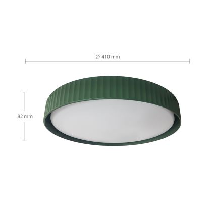 Brilagi - Plafonnier LED dimmable LUCIA LED/48W/230V 3000-6500K Ø 41 cm vert + télécommande