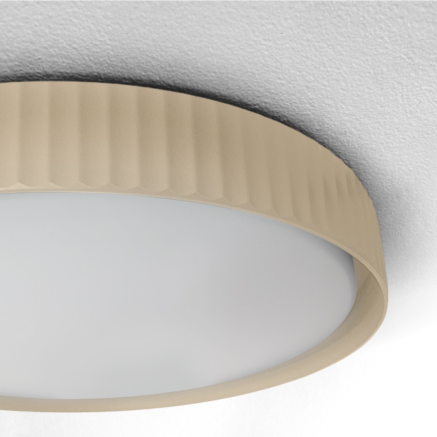Brilagi - Plafonnier LED dimmable LUCIA, 60 W, 230 V, 3000–6500 K, Ø 59 cm, beige + télécommande