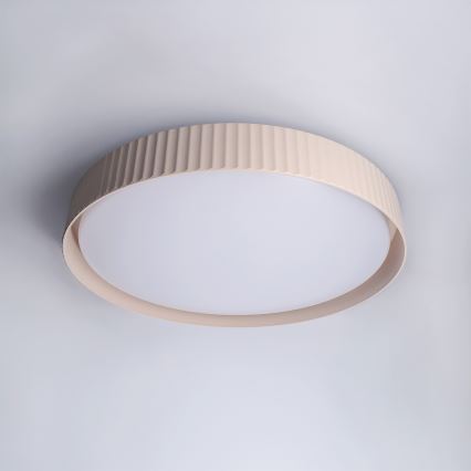 Brilagi - Plafonnier LED dimmable LUCIA, 60 W, 230 V, 3000–6500 K, Ø 59 cm, beige + télécommande