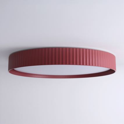 Brilagi - Plafonnier LED dimmable LUCIA LED/60W/230V 3000-6500K Ø 59 cm rouge + télécommande