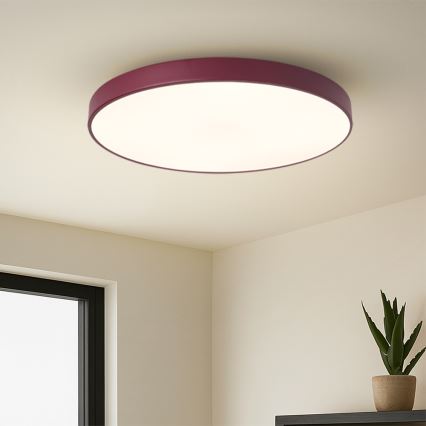 Brilagi - Plafonnier LED dimmable POOL LED/60W/230V 3000-6000K Ø 60 cm bordeaux + télécommande